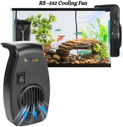 VAYINATO RS-332 Ultra-Silent Mini Fish Tank Temperature Reduction, Hanging Cooling Fan Aquarium Tool