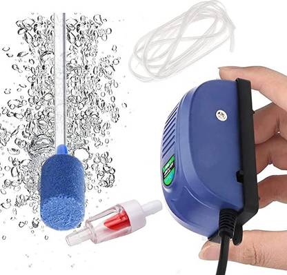 VAYINATO VY-208 One Way Fish Tank Air Pump with 2Mtr Airtube, 1 Airstone & 1 Check Valve Aquarium Tool
