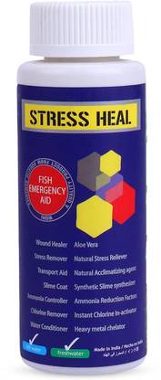 PetJoy Aquatic Remedies Stress Heal for Fresh and Marine Aquarium, 100 ml Aquarium Tool