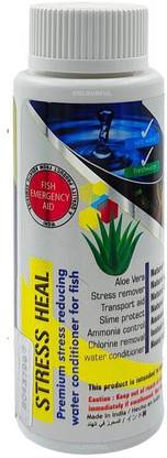 AQUATIC REMEDIES Stress Heal (100 ml) for Fresh and Marine Aquarium Aquatic Plant Fertilizer