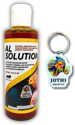 Jothi Aquatics AL-Solution Natural Aquarium Water Conditioner & Fish Growth Booster Aquatic Plant Fertilizer