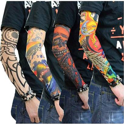 manish Nylon Arm Sleeve For Men With Tattoo