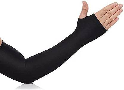 DENAIM PE Full Hand Sleeves for Men's and Women's1 Nylon Arm Warmer