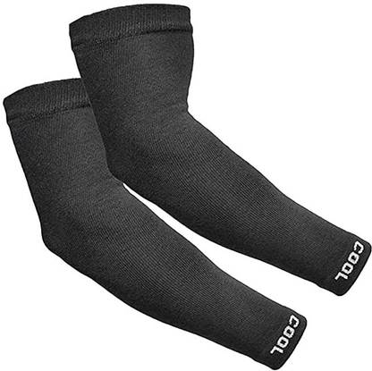 Missby Unisex Compression Arm Sleeves (Black, 01pcs) Cotton Arm Warmer