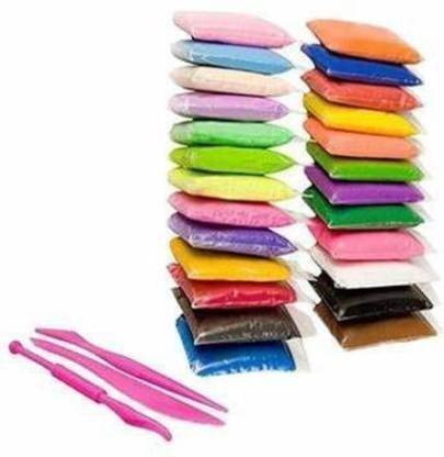 Sellon1 Different Color Fluffy Foam Clay with Tools, Super Light DIY Clay for Model air Dry Clay Fun Toy, Creative Art DIY Crafts, Gift for Kids(Pack of-12) Art Clay
