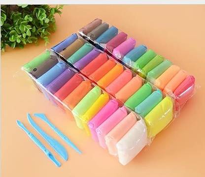 Eclet 12 Air Dry Clay Colorful Children Soft Clay, Creative Art Crafts, Non-Toxic Art Clay