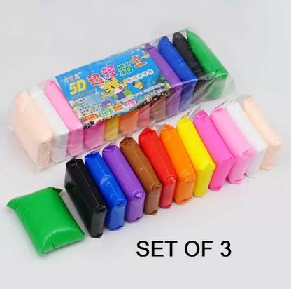 QU@LITICS SUPER SOFT CLAY 3 SET Art Clay
