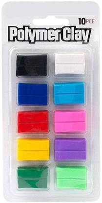 Kreative Kraft 10 Color Polymer Clay Set for Jewellery Earrings Making Art Clay