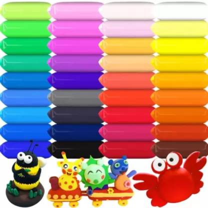 Eclet Colorful DIY Non Toxic Super Light Air Dry Modeling Clay For Kids (12 Units)A171 Art Clay