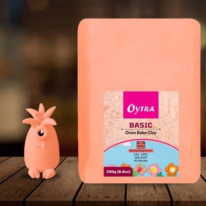 OYTRA Polymer Clay 250 Gram Oven Bake Clay (250A01-2 Dark Skin) Art Clay