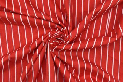 Hunny - Bunch 5 Meters Soft Polyester Crepe Red Lining Fabric for Kurtis & More (Size-40inch)