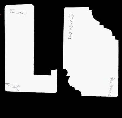Rroyal pop farma Cornise001+Cope001 for False ceiling design & Pop Minus Plus Pack of 2