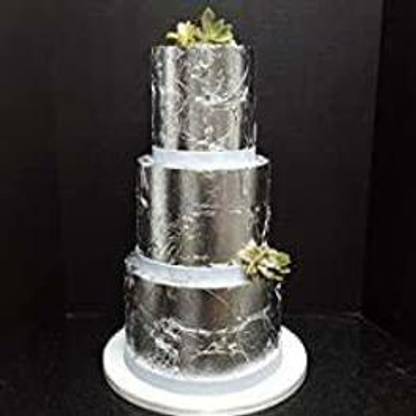 ask vark wala pure edible silver leaf 17 sheets 16X16 sweets,mackup,art,wall decorate
