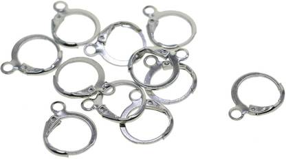Osian Makers Back Earring Hooks Lock Model For Jewellery Making - 100 pcs - Silver