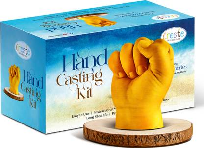 CRESTE Hand Casting Kit With Wooden Base | 3D Molding Casting Kit for All Ages
