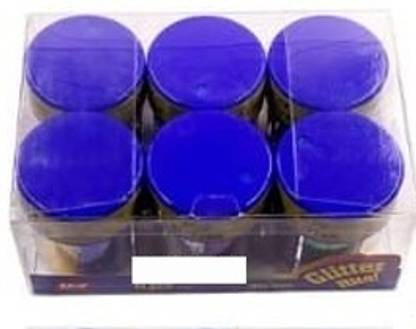 KreativeKraft Glitter Shaker, Pour Spout/Shaker Holes 6 bottles (multicolor)