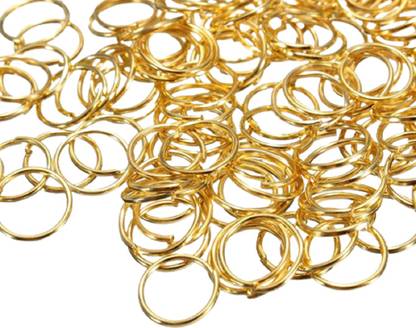 Weariton 1000 Pieces 7 mm Gold Plated Jump Rings for Jewellery Making and Other Crafts
