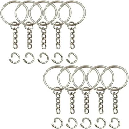 ADW CRAFT'S 50-pcs Keychain Rings