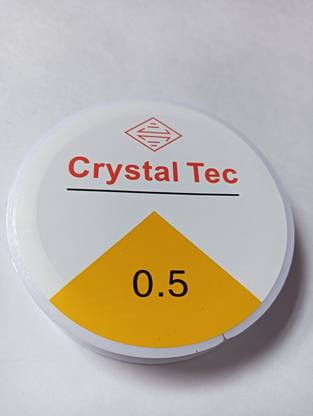 PriyaBeads Stretchy Elastic Cord Clear Round for Beading Jewellery Making 10m Size-0.5mm