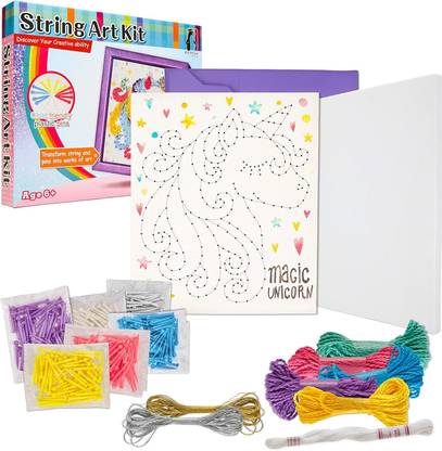 Zorbes String Art Kit Unicorn Art and Craft Kit for Girls Unicorn String Art
