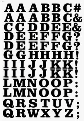 HASTHIP 2 Sheets Iron on Letters for Clothing, 2 Inch Heat Transfer Letters, Black