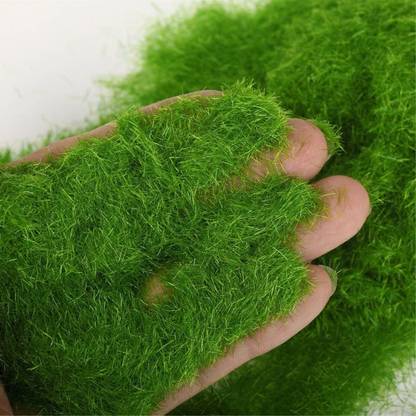 DEZIINE 100 Grams Artificial Moss Powder Green Fake Grass Fairy Garden Grass