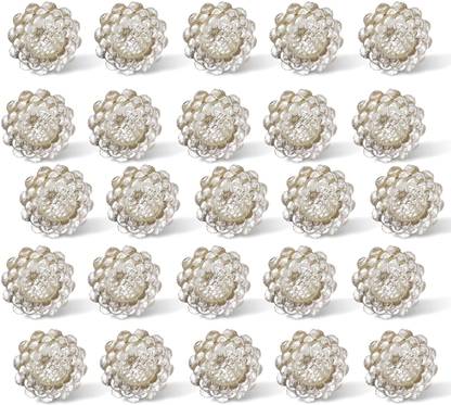 Utkarsh (Pack of 400 Gram) Abs Flower Design Bead Artificial Jewellery Craft Material