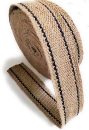 90 Degree Jute Cloth Roll Fabric Niwar for Bag , Craft , DIY 15 Meter, Width 2.25 inch