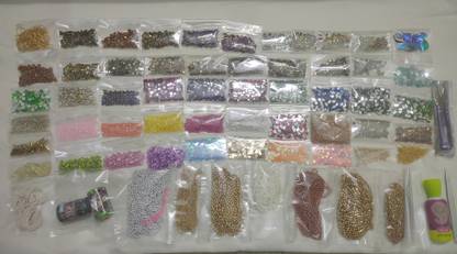 Sri Krishna Enterprises Aari Embroidery full kit combo pack of 65 materials