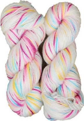 Oswal wool Knitting Yarn Wool, Icey Magenta 200 gm Woolen Crochet Yarn Thread. Best Used with Knitting Needles, Crochet Needles. Wool Yarn for Knitting. Best Woolen Thread