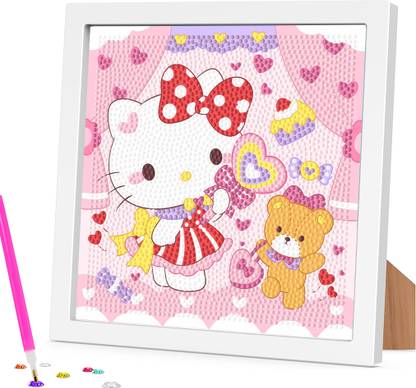 Climberty Charming Hello Kitty Diamond Art Kit for Kids and Adults