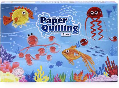 zokato 3D Paper Quilling Aqua World Making Set – Multicolor