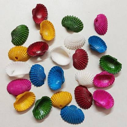 Adhvik (Pack of 300 Gram) Multi-Color Sea Shells Sippi Suitable for Aquarium Fish Tank