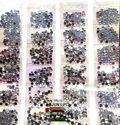 BestUBuy HALF STONE BEADS WHITE COLOR 5MM