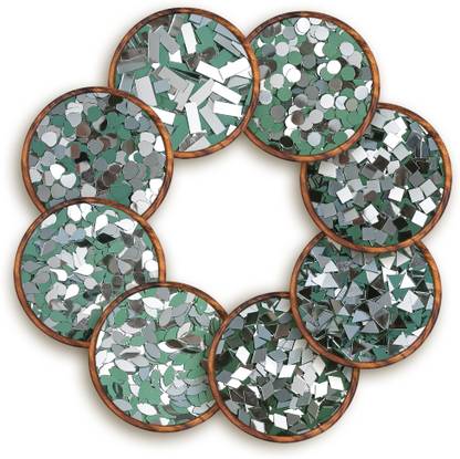 Brinda Ventures Mirrors for Crafts - Lippan Art, Mud Art, Mandala Art (Combo of 8)