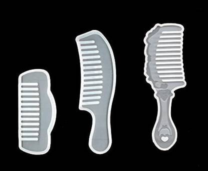 BanteyBanatey Resin Art Silicone Casting Mould Epoxy Mold Silicon Hair Comb Combo Set of 3pcs