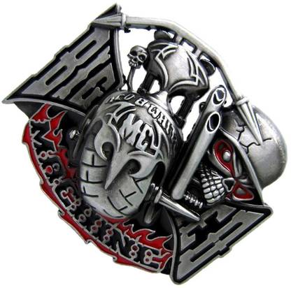 Lyla Retro Gothic Ghost Skull Head Western Belt Buckle For Men's Leather Belt