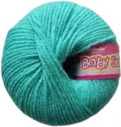 Vardhman Wool Baby Soft Wool Hand Knitting Soft Fingering Crochet Hook 6 pcs (150gms) Sky Blue