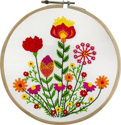 EmbroideryMaterial.com Embroidery Kit for Beginners & Kids to Learn Basic Cross Stitch Embroidery