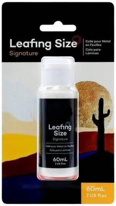 Gold Leaf Leafing Size Oil & Water Based Oil For Gilding Adhesive Non Toxic Set of 1 Pcs