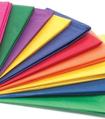 Ditya Crafts Multicolor Kite Paper for Flower Making, Gift Wrapping Paper and Art Craft (Set of 24 Sheets, 4 Sheets of 6 Colors Each, 20x30 inch)
