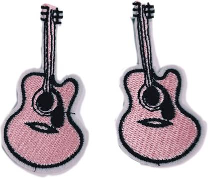90 Degree Jeans Denim Design Embroidery Cloth Stitching Patches Stickers Applique Guitar