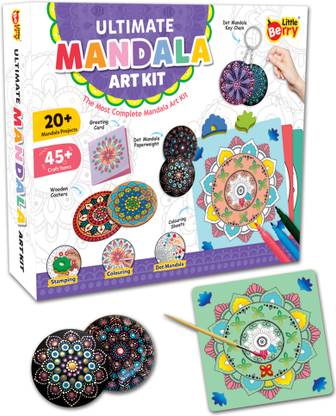 Little Berry Ultimate Mandala Art Kit: Art & Craft Kit for Girls & Boys - 20+ Mandala Project