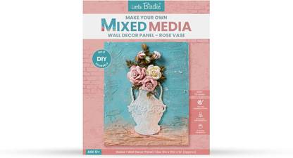ITSY Bitsy DIY Mixed Media Decor Kit - Rose Vase, 1 BOX