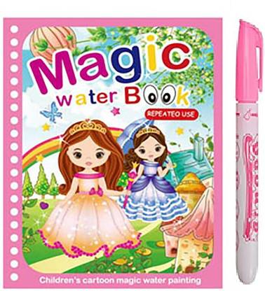 Maa impex Reusable Magic Water Painting Book Magic Doodle Pen Magic Water Book For Kid's