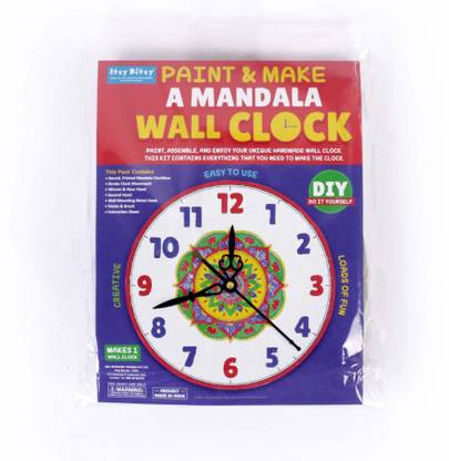 ITSY Bitsy Clock Making Diy Kit Paint & Make A Mandala 1Pack