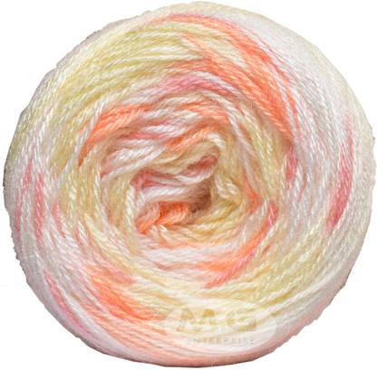 Simi Enterprise James Knitting Yarn Wool, Ice CreamWL 100 gms Best Used with Knitting Needles