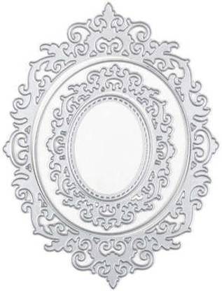 ITSY Bitsy Thin Cut Nested Dies Victorian Oval Frame 10.3cm X 13.6cm 4 pc