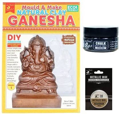 ITSY Bitsy Natural Clay Ganesha Idol Making | Mould, Make & Design