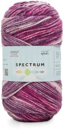 GANGA Spectrum Hand Knitting Yarn (Multicolor_SPT034) (200gms)